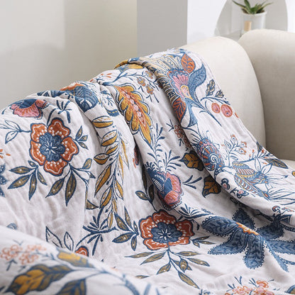 Eden Floral Reversible Throw Blanket